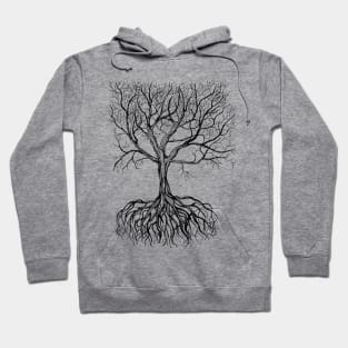 Bare tree with root Hoodie